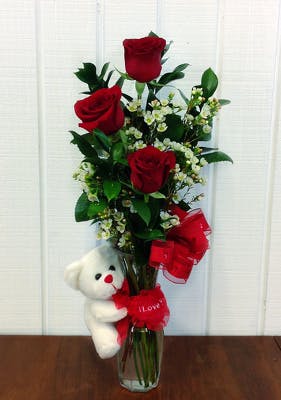 Product Image - Sweet Embrace Triple Rose Bud Vase
