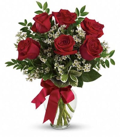 Product Image - Thoughts of You Bouquet with Red Roses