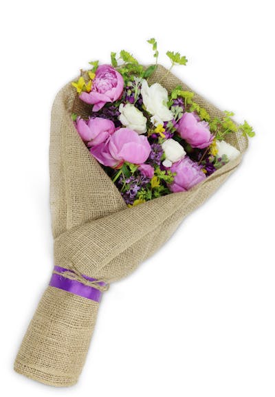 Product Image - Burlap-Wrapped Peony Perfection™
