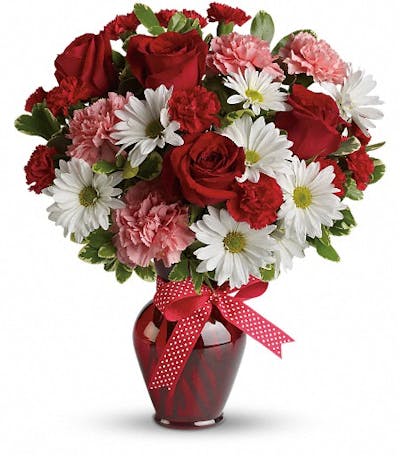 Product Image - Hugs and Kisses Bouquet with Red Roses