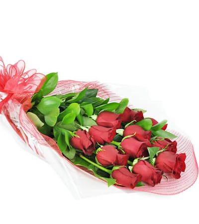 Product Image - Perfect Wrapped Long-Stemmed Red Roses