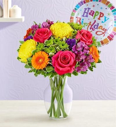 Product Image - Fields of Europe® Celebration with Happy Birthday Balloon