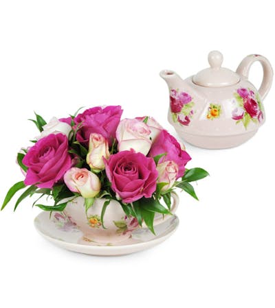 Product Image - Teacup of Roses with Teapot