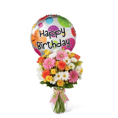 Product Image - The FTD® Birthday Cheer™ Bouquet with Balloon